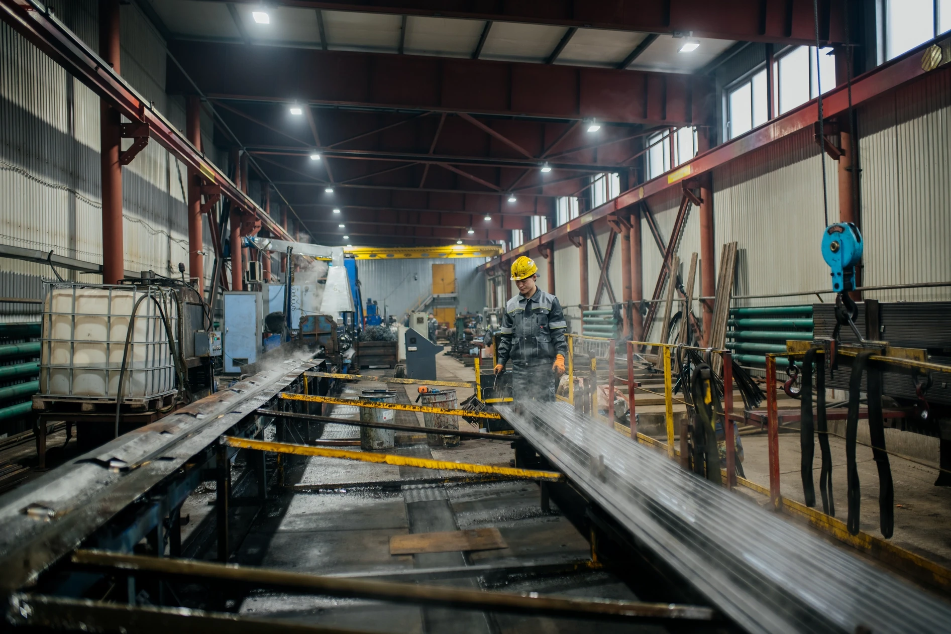 Round pipe production